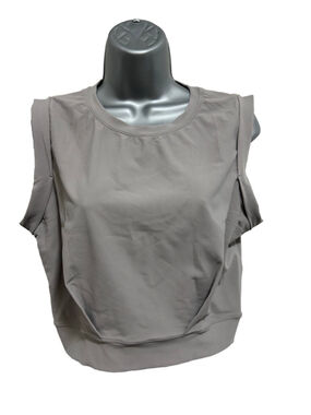 NWOT Halara Patitoff Flow Pet Hair Resistant Crew Neck Sleeveless Cropped Yoga M